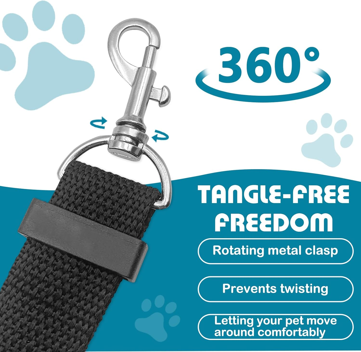 2 Pack Adjustable Dog Seat Belt for Car