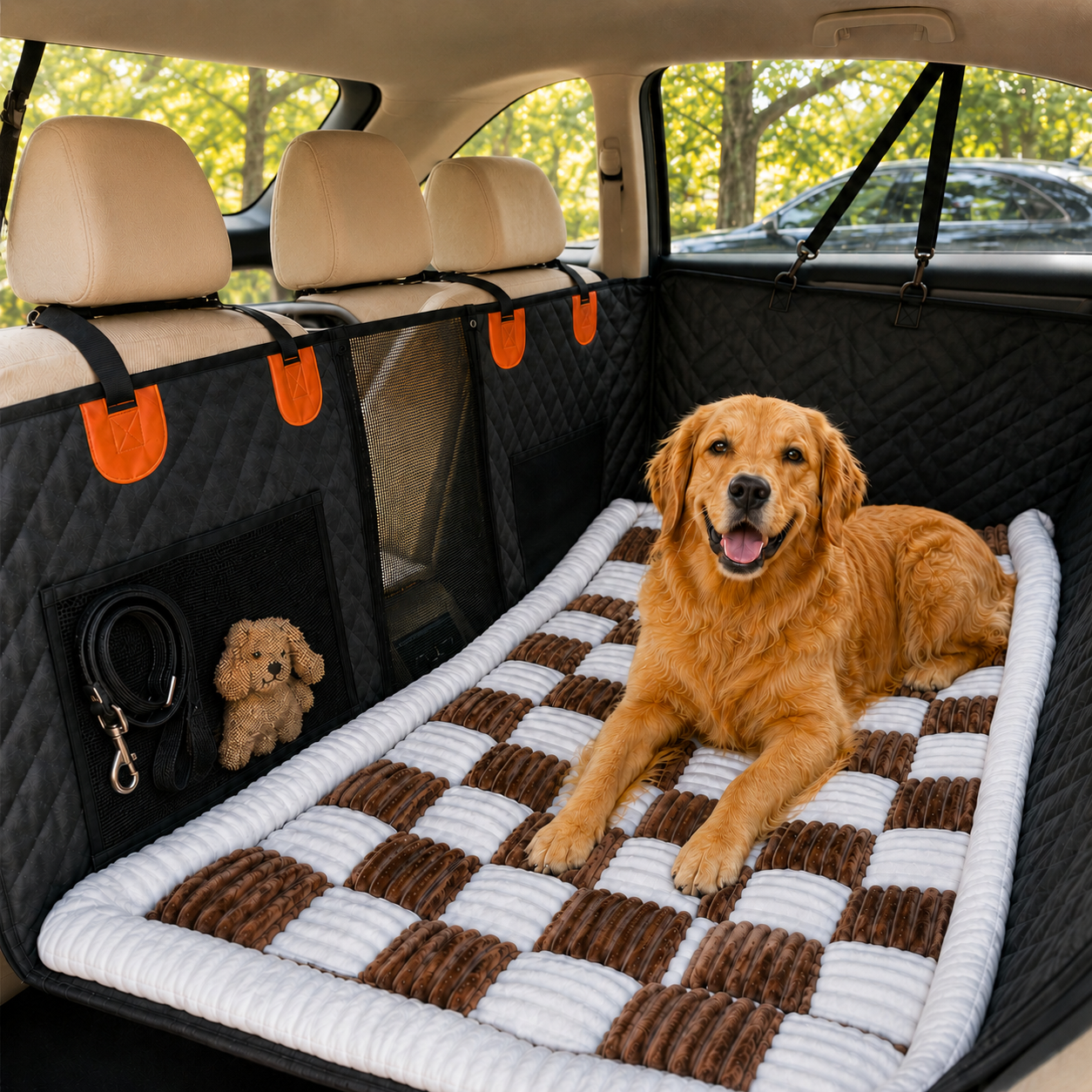 Hard Bottom Dog Back Seat Cover